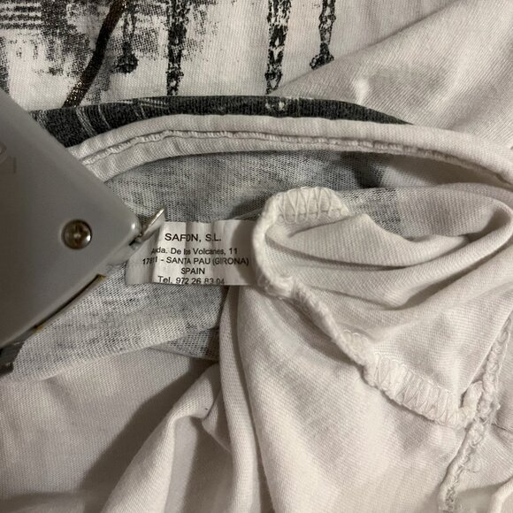 Safan Women's Barcelona T-Shirt, Medium, White - Picture 4 of 4